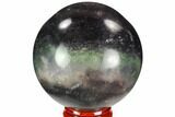 Colorful, Banded Fluorite Sphere - China #109641-1